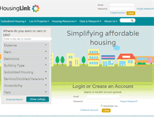 Tablet Screenshot of housinglink.org